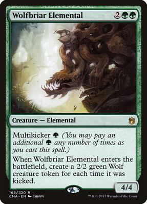 Wolfbriar Elemental card from Commander Anthology