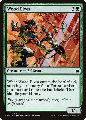 Wood Elves card from Commander Anthology