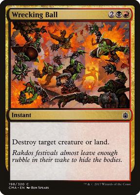 Wrecking Ball card from Commander Anthology