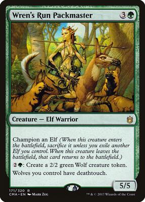 Wren's Run Packmaster card from Commander Anthology