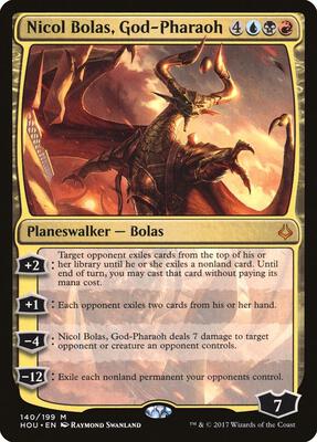 Nicol Bolas, God-Pharaoh card from Hour of Devastation