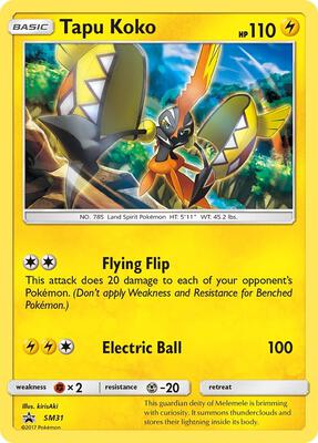Tapu Koko - SM31 card from SM Promos