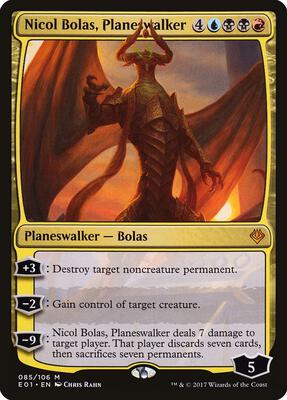 Nicol Bolas, Planeswalker card from Archenemy: Nicol Bolas