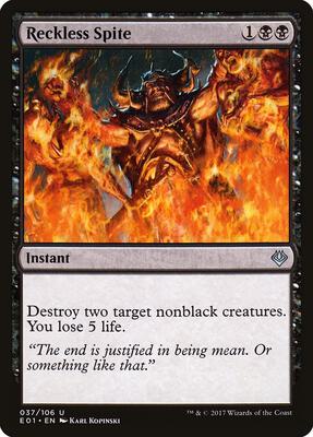 Reckless Spite card from Archenemy: Nicol Bolas