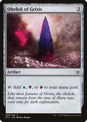 Obelisk of Grixis card from Archenemy: Nicol Bolas