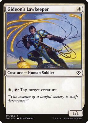 Gideon's Lawkeeper card from Archenemy: Nicol Bolas
