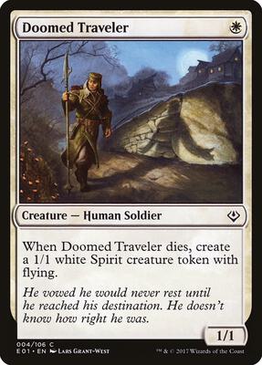 Doomed Traveler card from Archenemy: Nicol Bolas