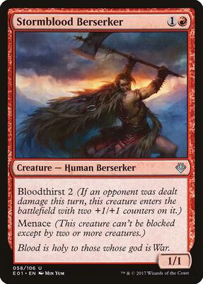 Stormblood Berserker card from Archenemy: Nicol Bolas