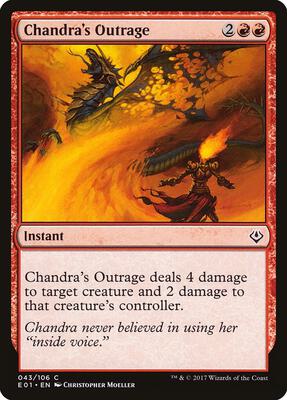 Chandra's Outrage card from Archenemy: Nicol Bolas