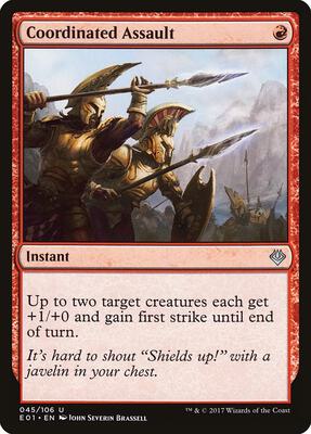 Coordinated Assault card from Archenemy: Nicol Bolas