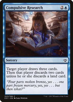 Compulsive Research card from Archenemy: Nicol Bolas