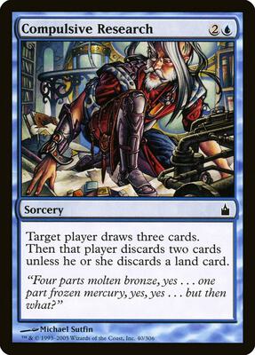 Compulsive Research card from Ravnica: City of Guilds