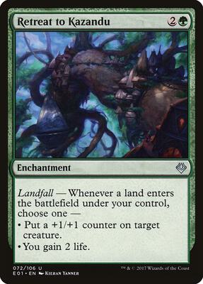 Retreat to Kazandu card from Archenemy: Nicol Bolas