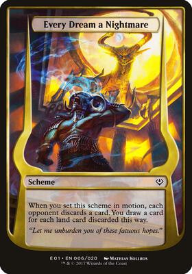Every Dream a Nightmare (Archenemy: Nicol Bolas) card from Oversize Cards