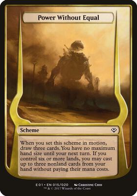 Power Without Equal (Archenemy: Nicol Bolas) card from Oversize Cards