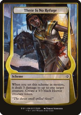 There Is No Refuge (Archenemy: Nicol Bolas) card from Oversize Cards