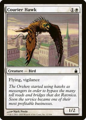 Courier Hawk card from Ravnica: City of Guilds