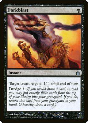 Darkblast card from Ravnica: City of Guilds