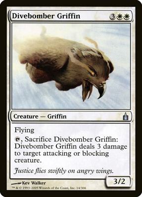 Divebomber Griffin card from Ravnica: City of Guilds