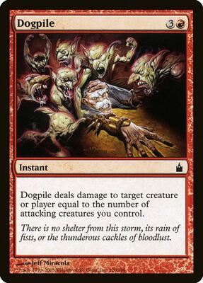 Dogpile card from Ravnica: City of Guilds