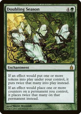Doubling Season card from Ravnica: City of Guilds