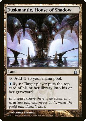 Duskmantle, House of Shadow card from Ravnica: City of Guilds