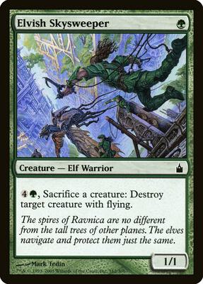 Elvish Skysweeper card from Ravnica: City of Guilds