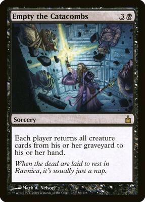 Empty the Catacombs card from Ravnica: City of Guilds