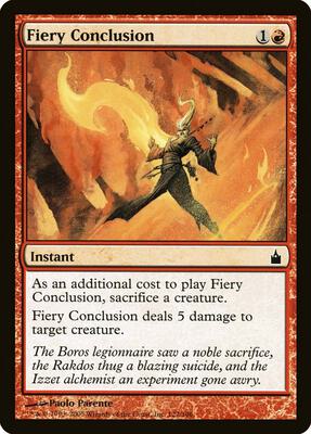 Fiery Conclusion card from Ravnica: City of Guilds