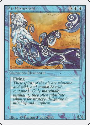 Air Elemental card from Revised Edition