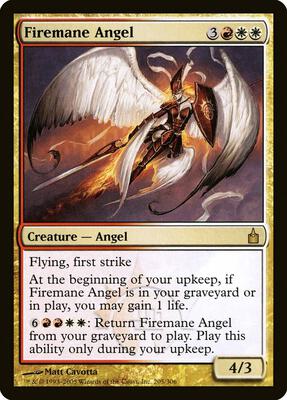 Firemane Angel card from Ravnica: City of Guilds