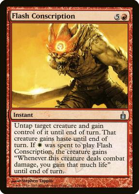 Flash Conscription card from Ravnica: City of Guilds