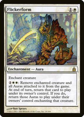 Flickerform card from Ravnica: City of Guilds