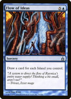 Flow of Ideas card from Ravnica: City of Guilds