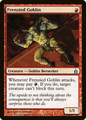 Frenzied Goblin card from Ravnica: City of Guilds