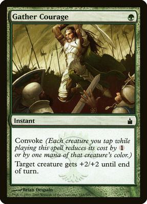 Gather Courage card from Ravnica: City of Guilds