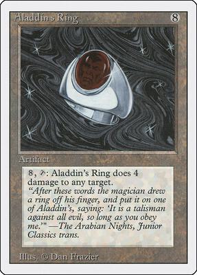 Aladdin's Ring card from Revised Edition
