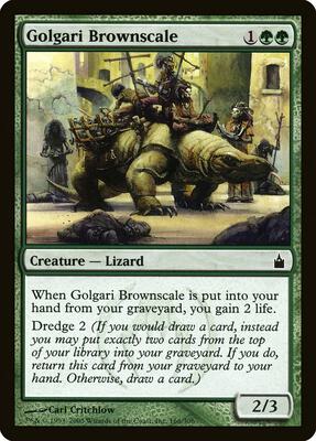 Golgari Brownscale card from Ravnica: City of Guilds