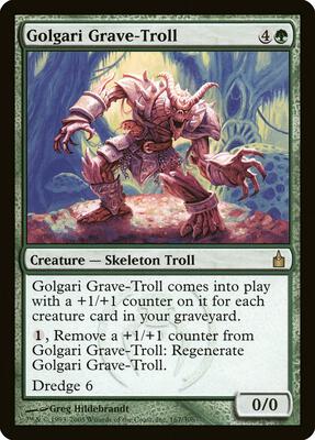 Golgari Grave-Troll card from Ravnica: City of Guilds