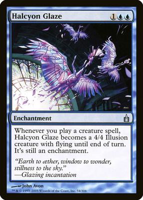Halcyon Glaze card from Ravnica: City of Guilds