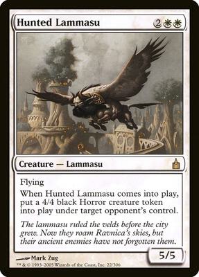Hunted Lammasu card from Ravnica: City of Guilds