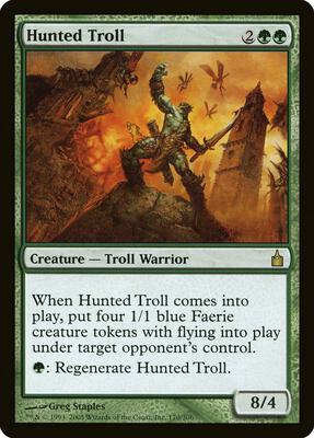 Hunted Troll card from Ravnica: City of Guilds