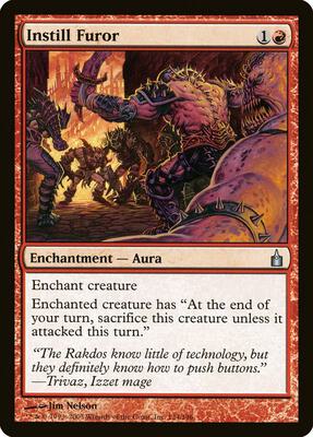 Instill Furor card from Ravnica: City of Guilds
