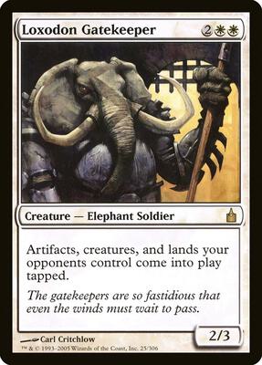 Loxodon Gatekeeper card from Ravnica: City of Guilds