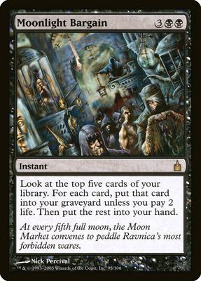 Moonlight Bargain card from Ravnica: City of Guilds