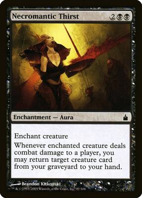 Necromantic Thirst card from Ravnica: City of Guilds