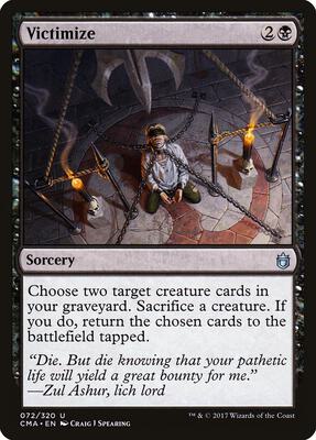 Victimize card from Commander Anthology