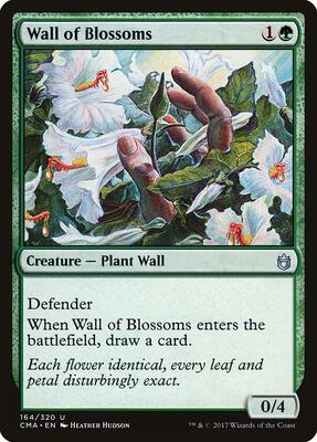 Wall of Blossoms card from Commander Anthology