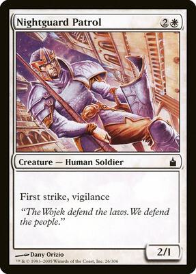 Nightguard Patrol card from Ravnica: City of Guilds