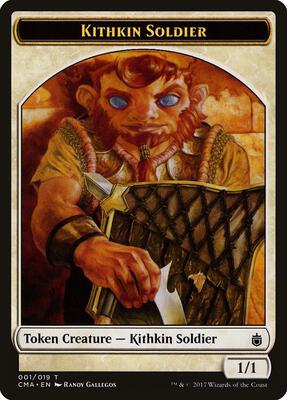 Kithkin Soldier Token (001) card from Commander Anthology